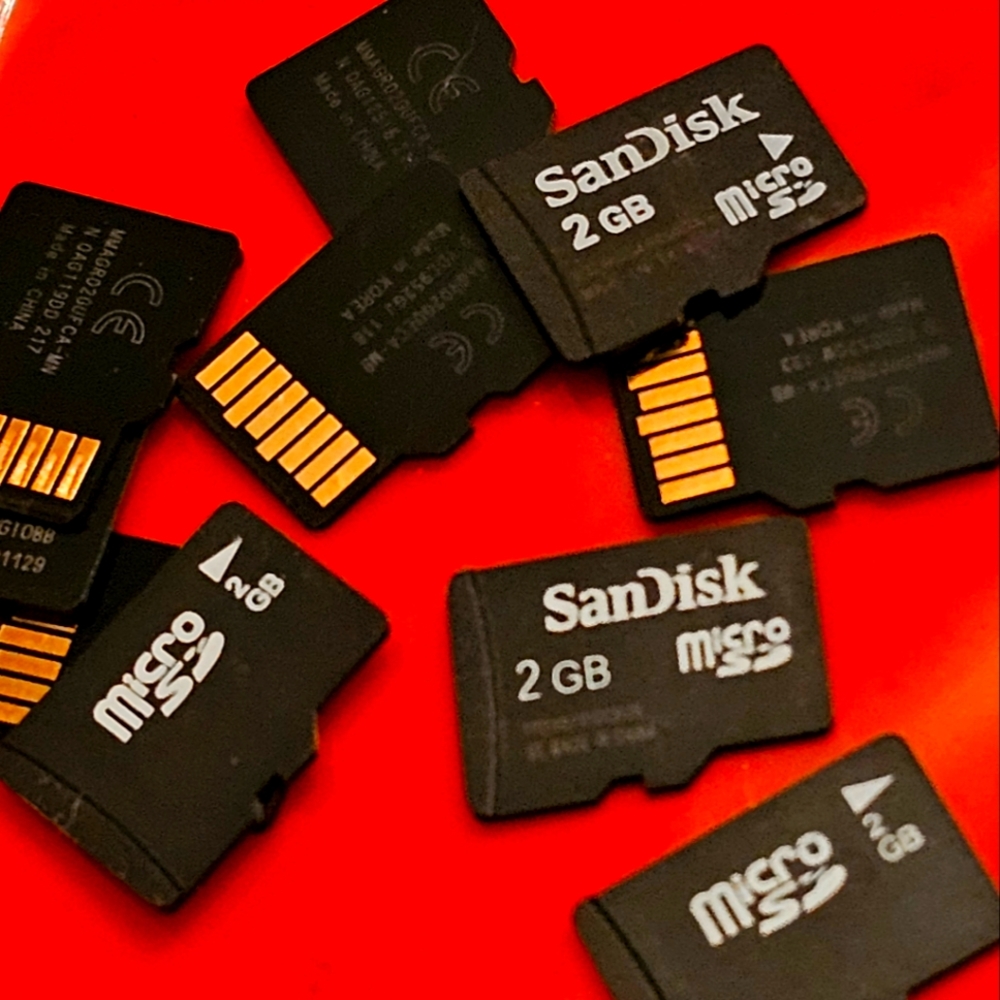 5 Various 2GB Micro SD Cards